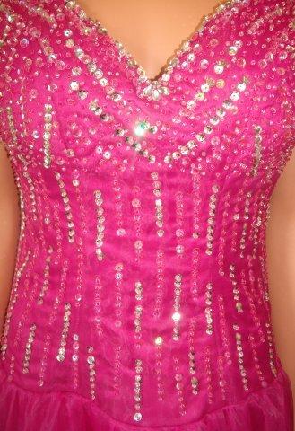 Hot pink junior pageant dress