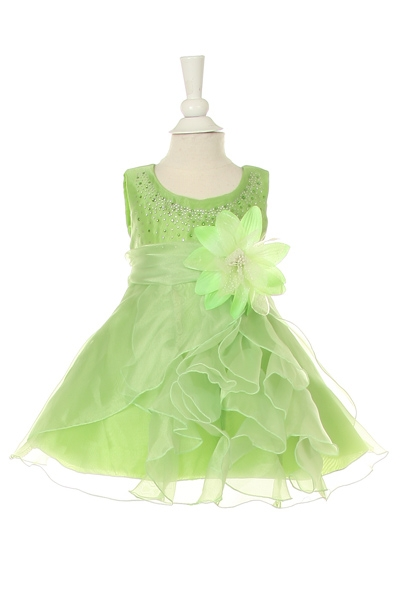 lime green infant Easter dress sale