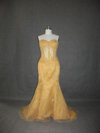 gold see through corset dresses