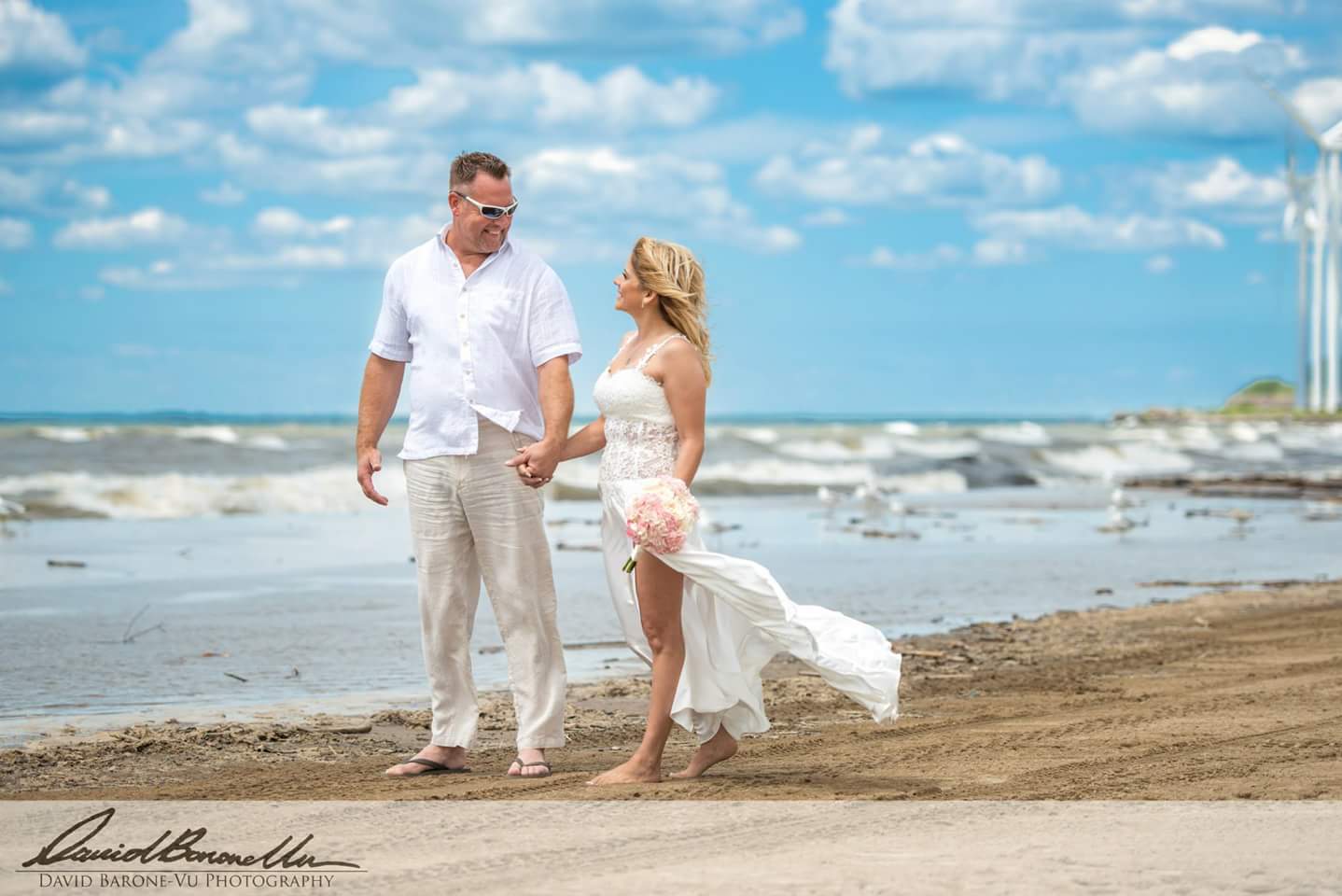 See-Through Beach Wedding Bridal Gowns 