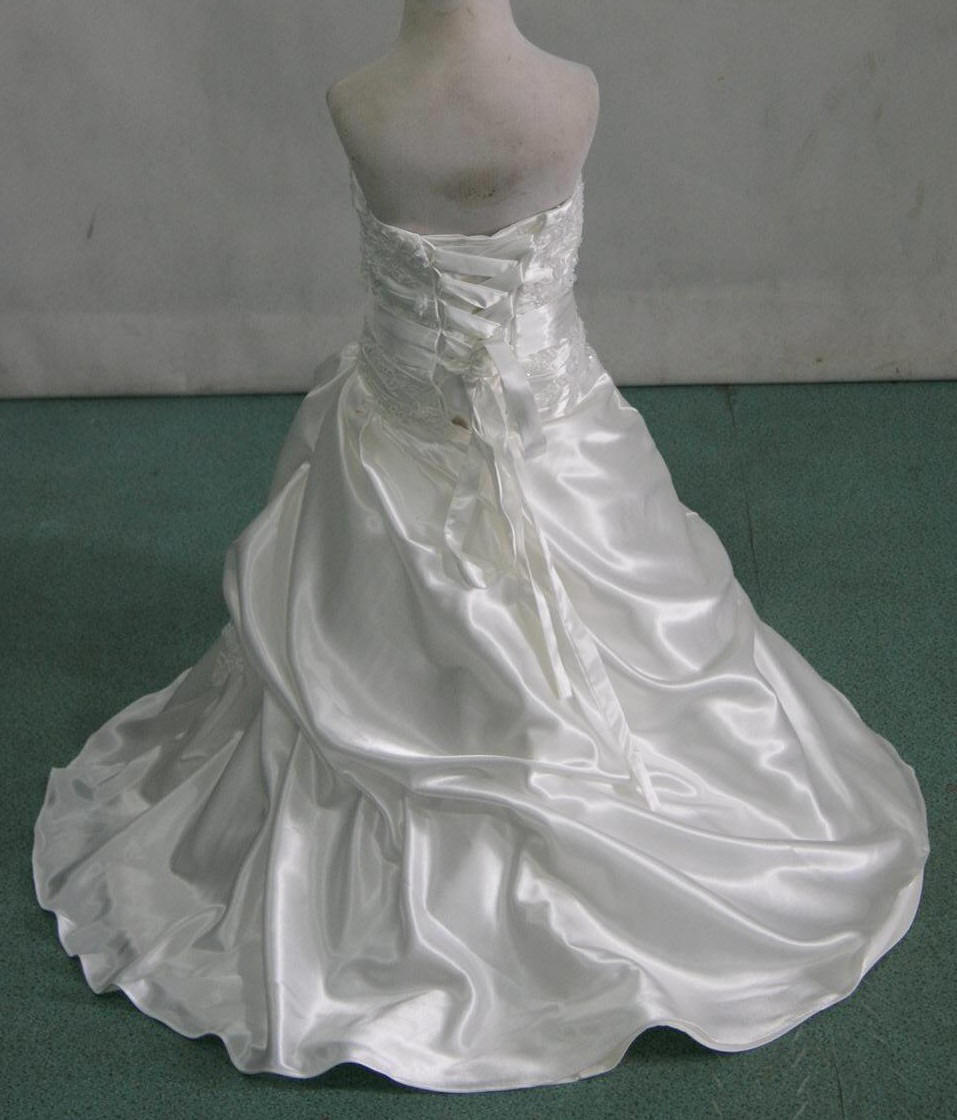 mini bridal gown with train