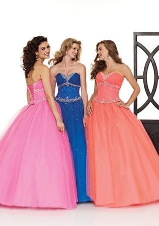 strapless quinceanera ball gowns