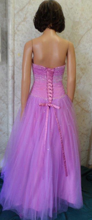 pink lavender prom dress