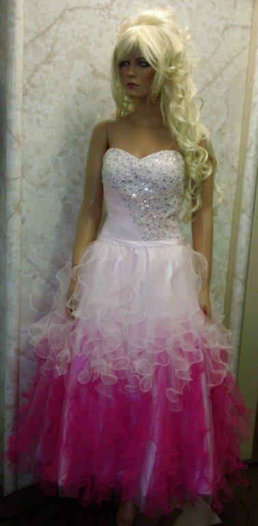 pageant dress with removable ruffle skirt