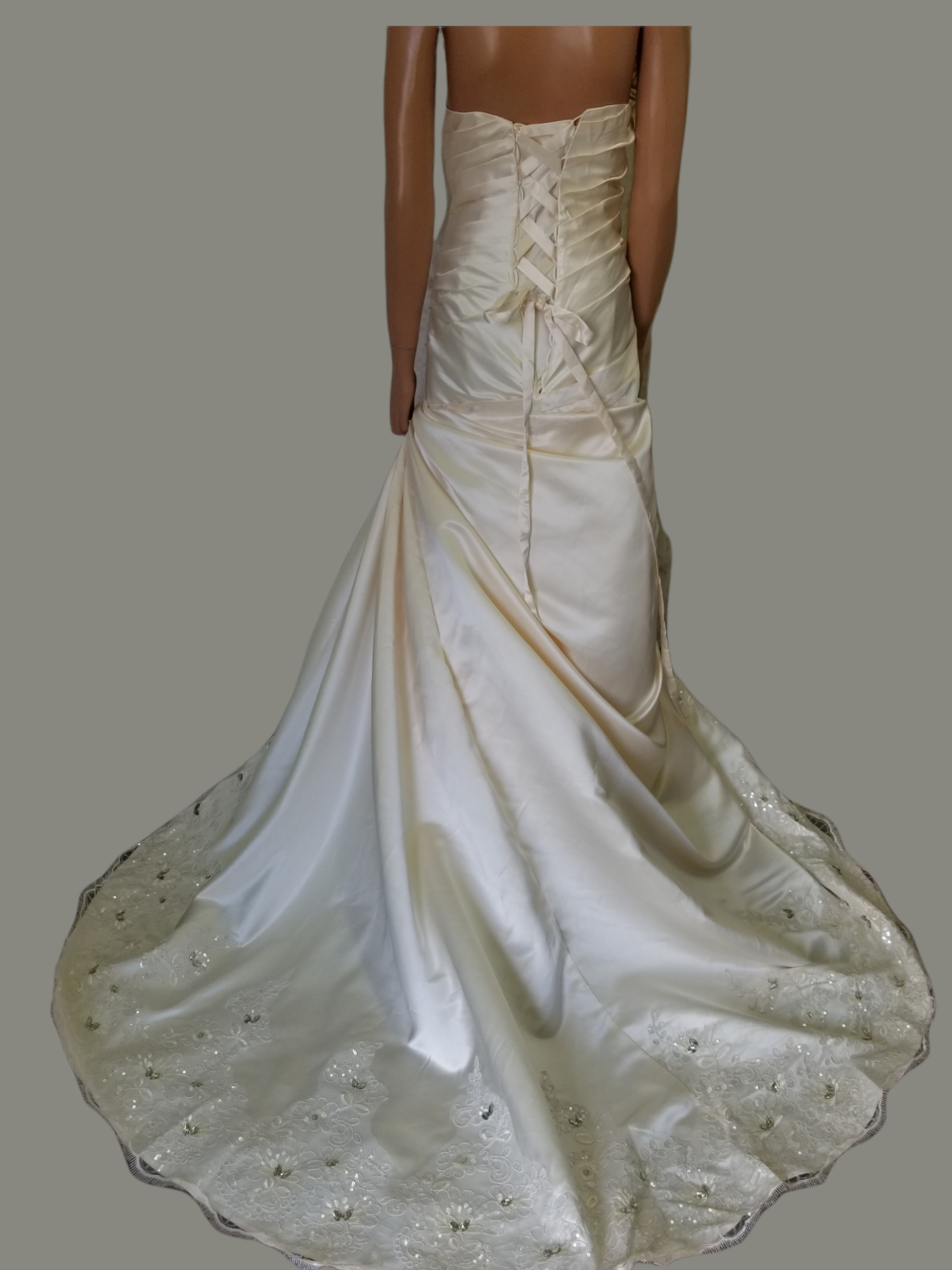 pearl wedding gown