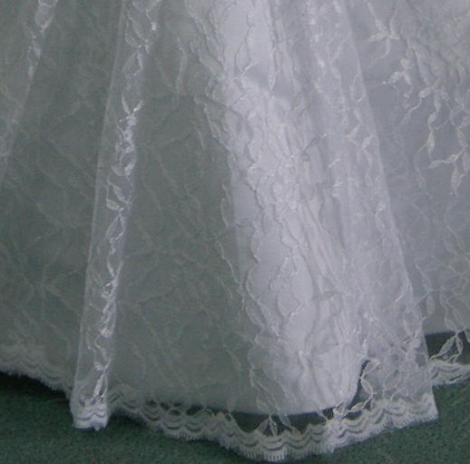 miniature bridal gown lace overlay