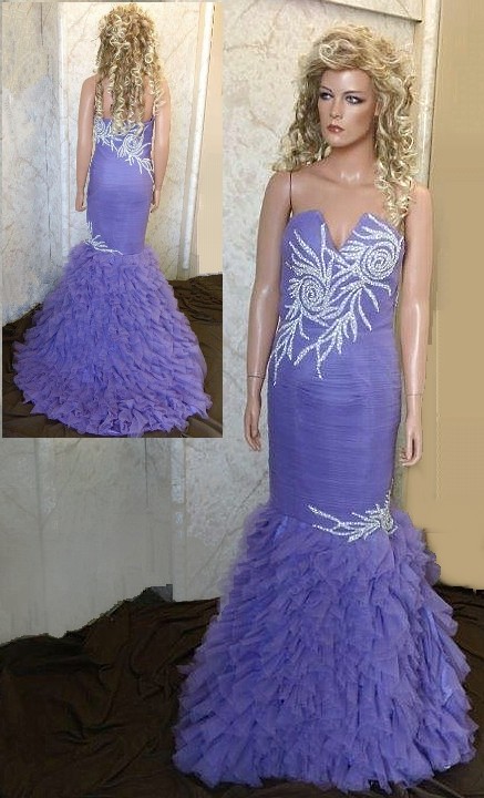 Jewel Embroidered Prom dress