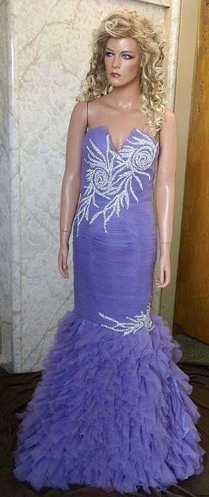 lilac Jewel Embroidered Prom dress