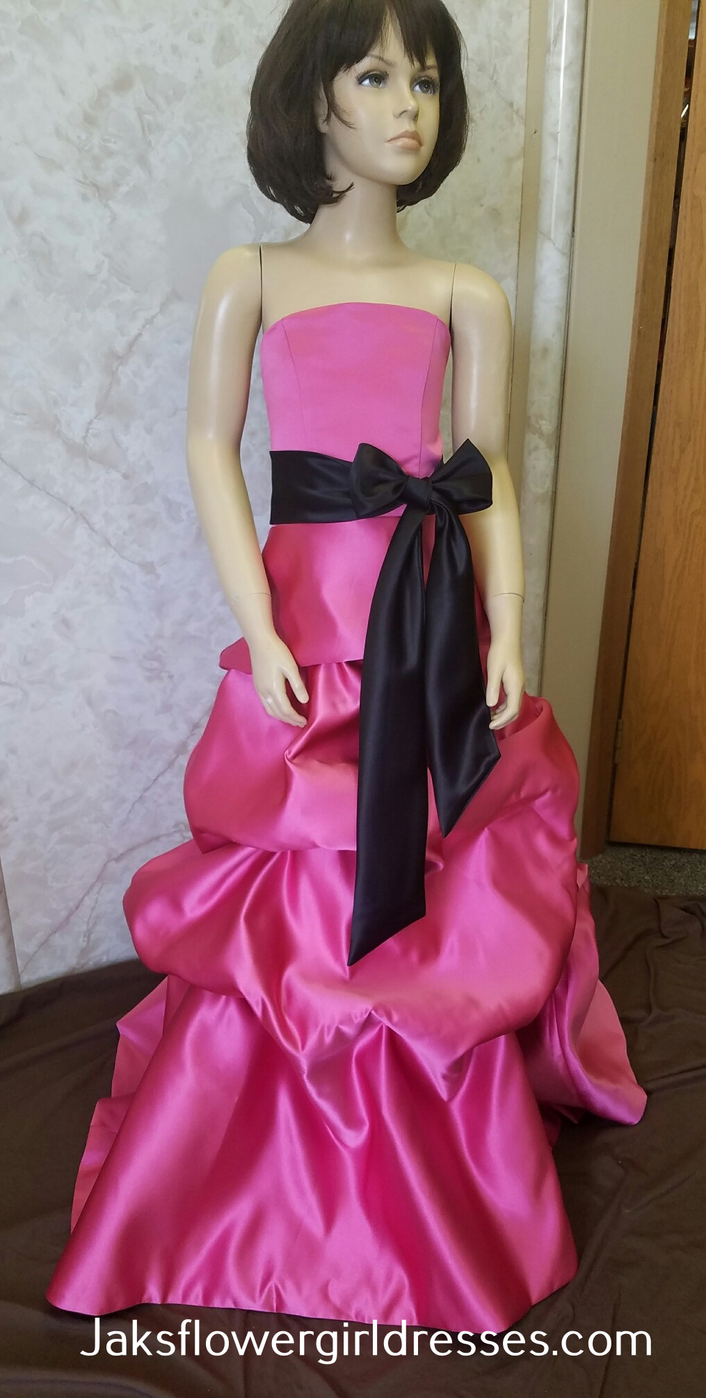 matching pink bridesmaid dresses