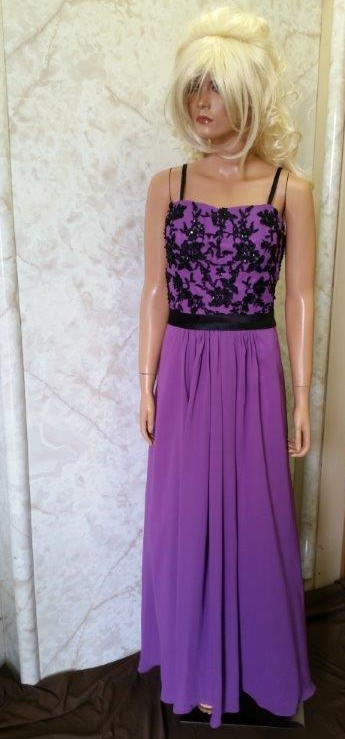 purple black chiffon bridesmaid dress