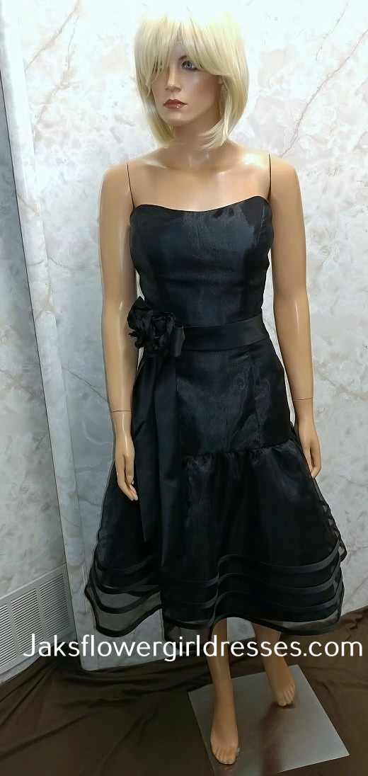 black sheer skirt dress