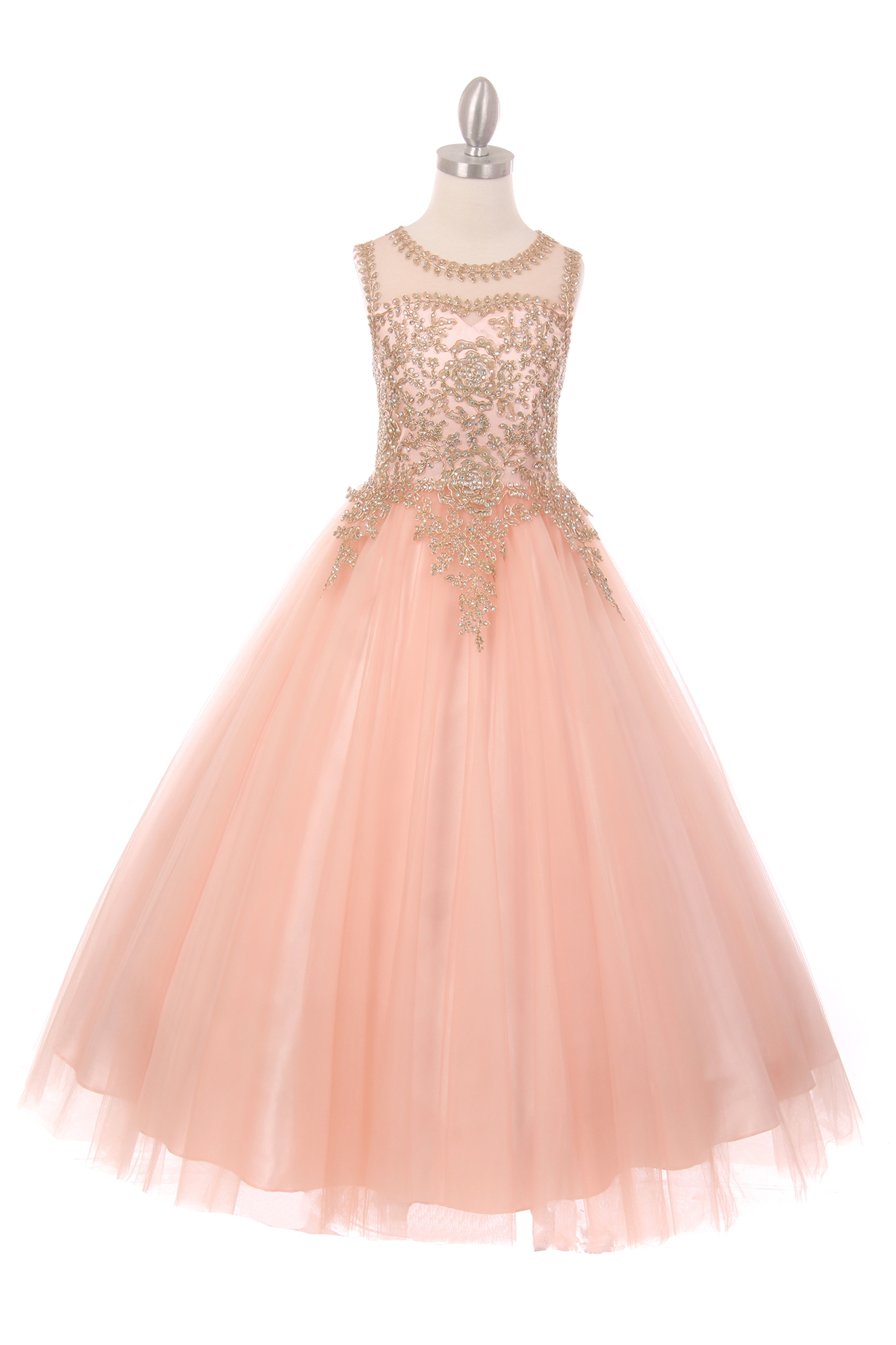 blush pageant dress