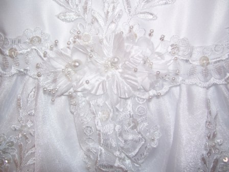 Baby Christening gowns applique details