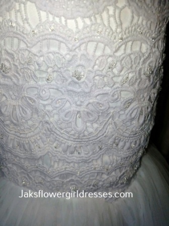 lace fitted bodice