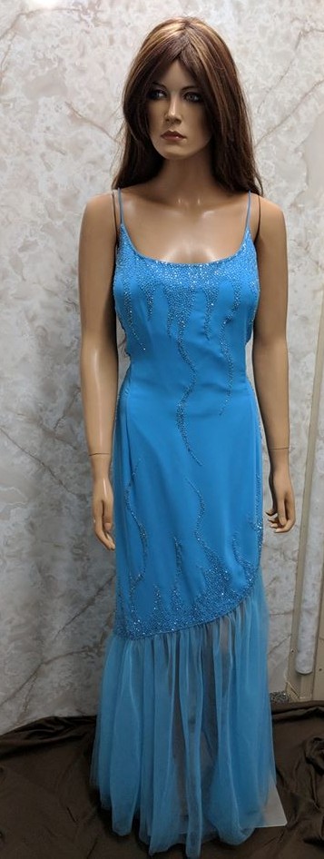long blue dress sale