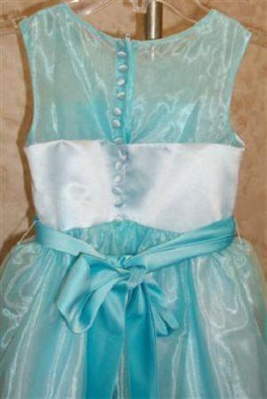 pool blue little girls formal dresses