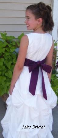 bridesmaid dress with pick up skirt 