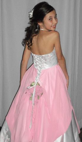 custom junior corset flower girl dress