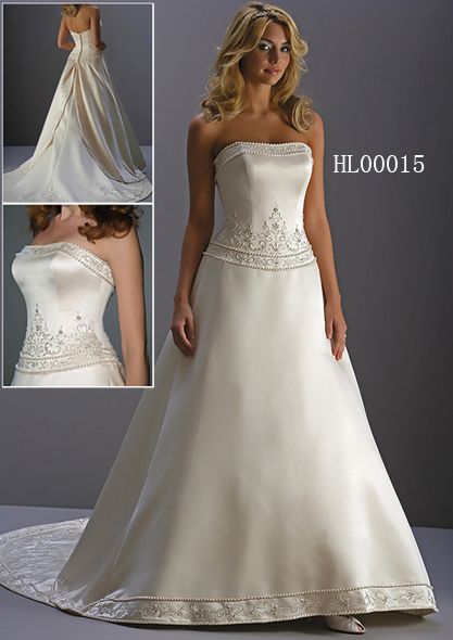 simple white wedding dress