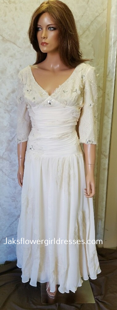 lace mother of the bride dress