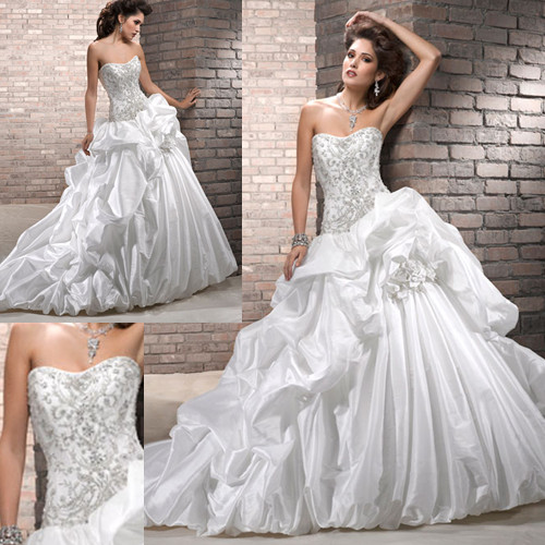 pick up wedding ball gown