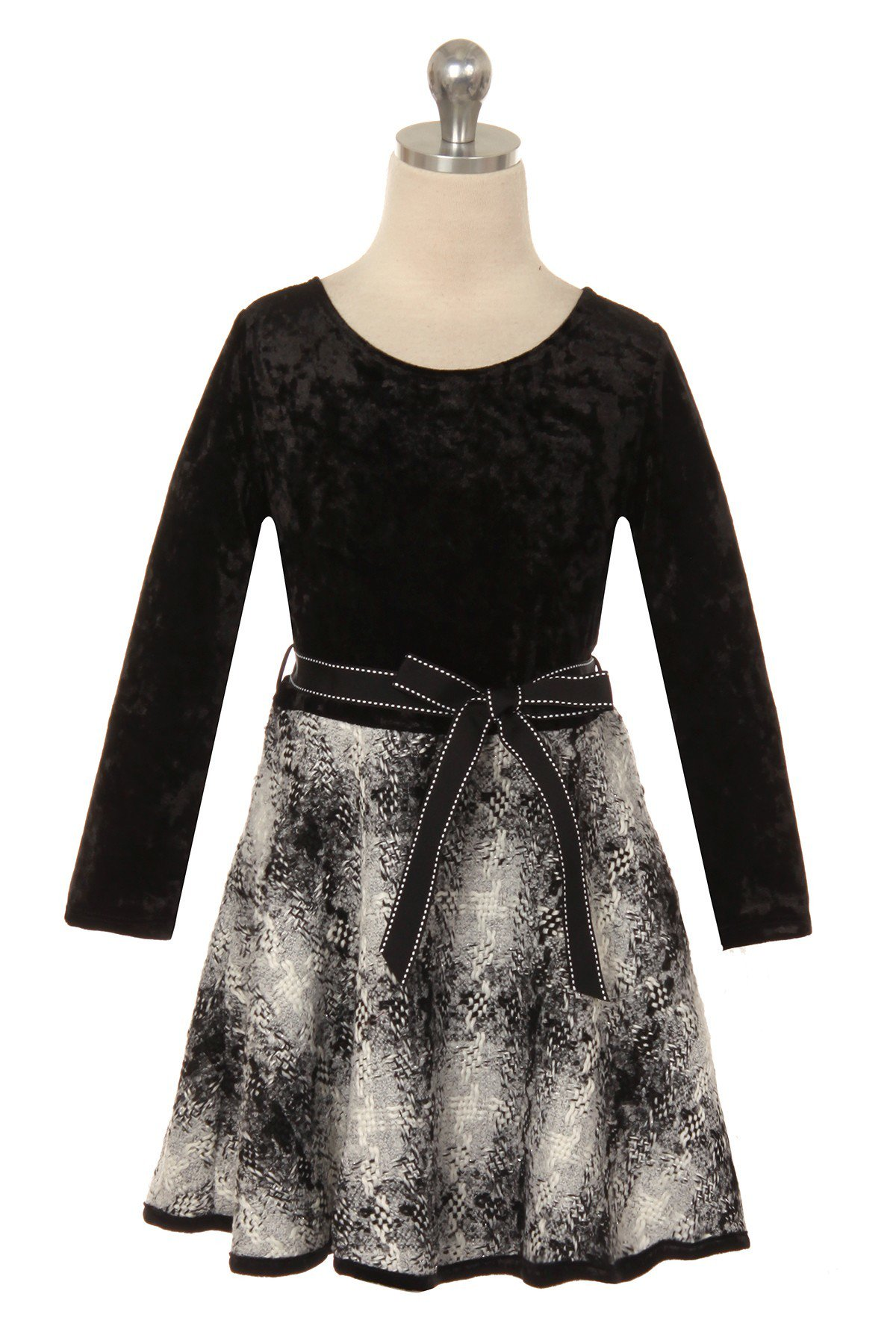 black and white plaid skirt