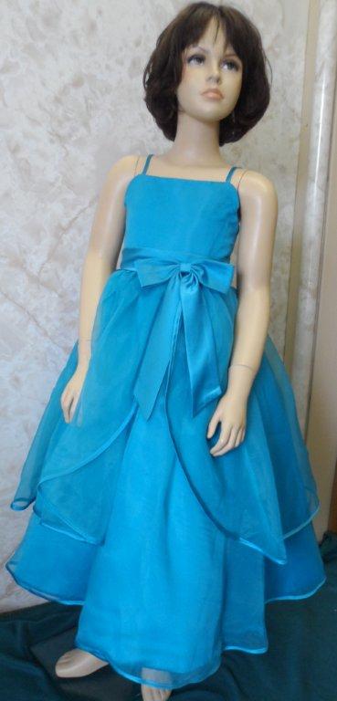 turquoise flower girl dresses