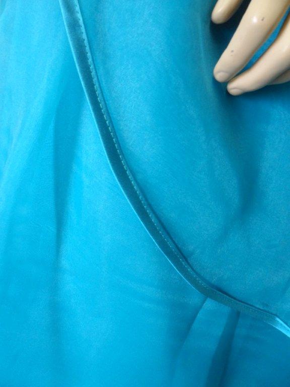Turquoise Flower Girl Dress split skirt