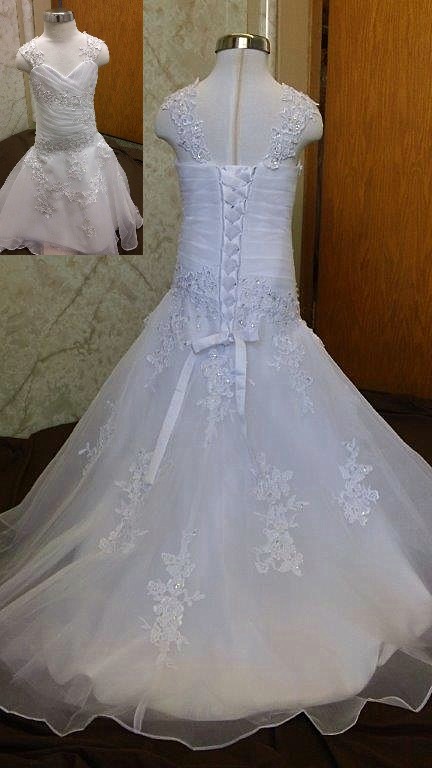 Child size 4 miniature wedding gown