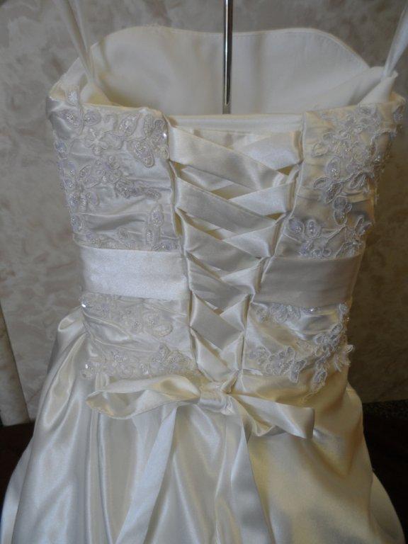 corset lace up miniature wedding gown