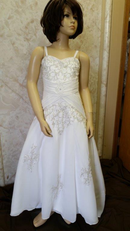 light ivory miniature wedding dress