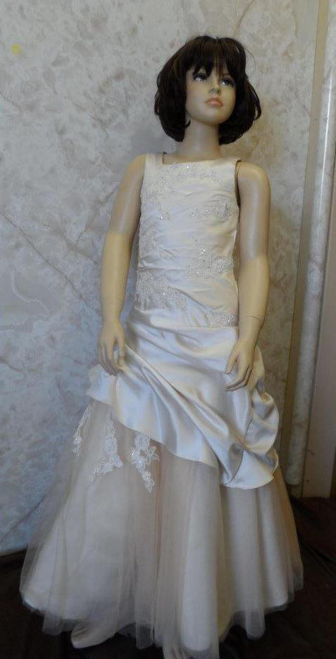 custom made to match the brides wedding gown