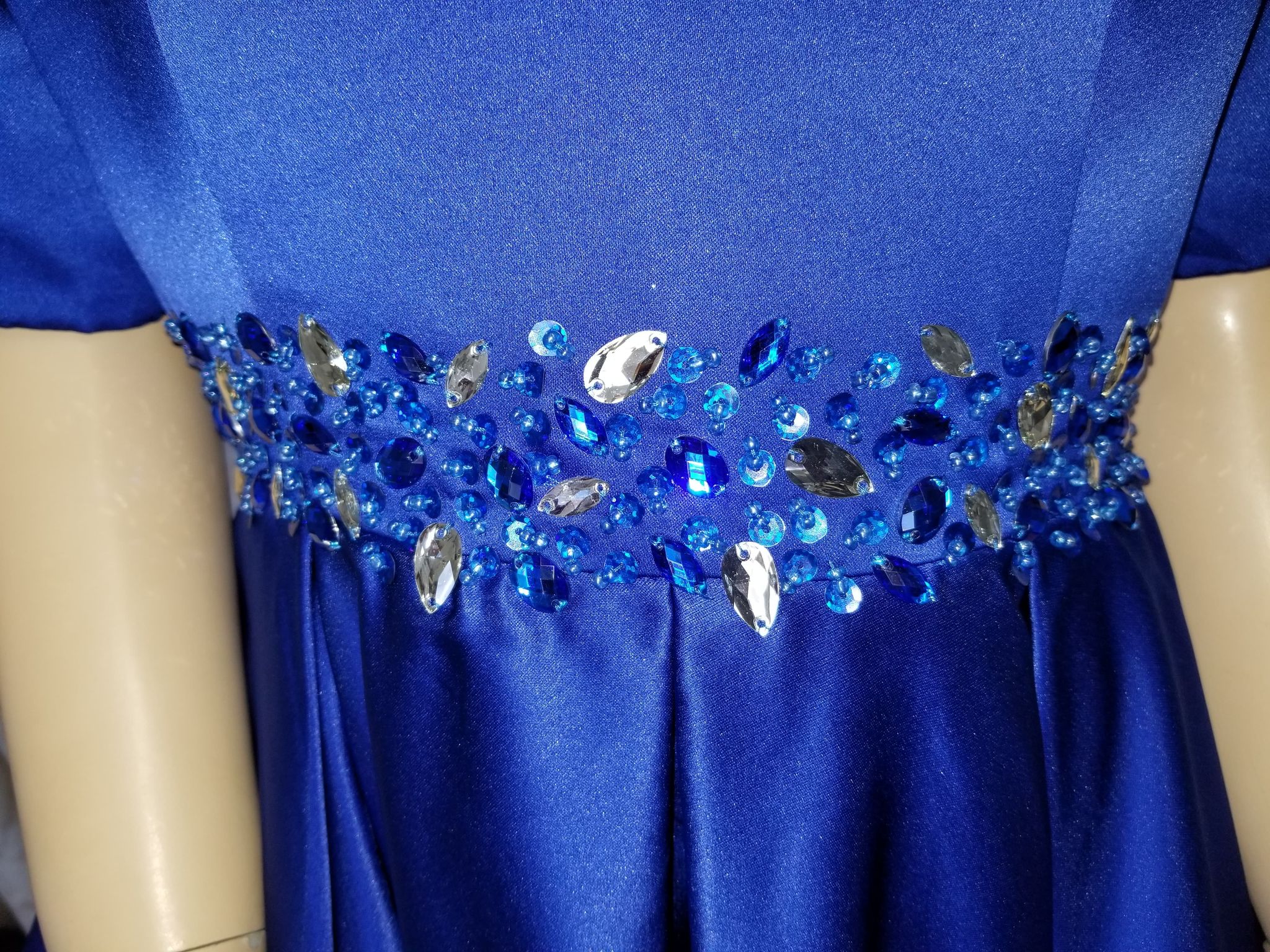 blue bridesmaid dress
