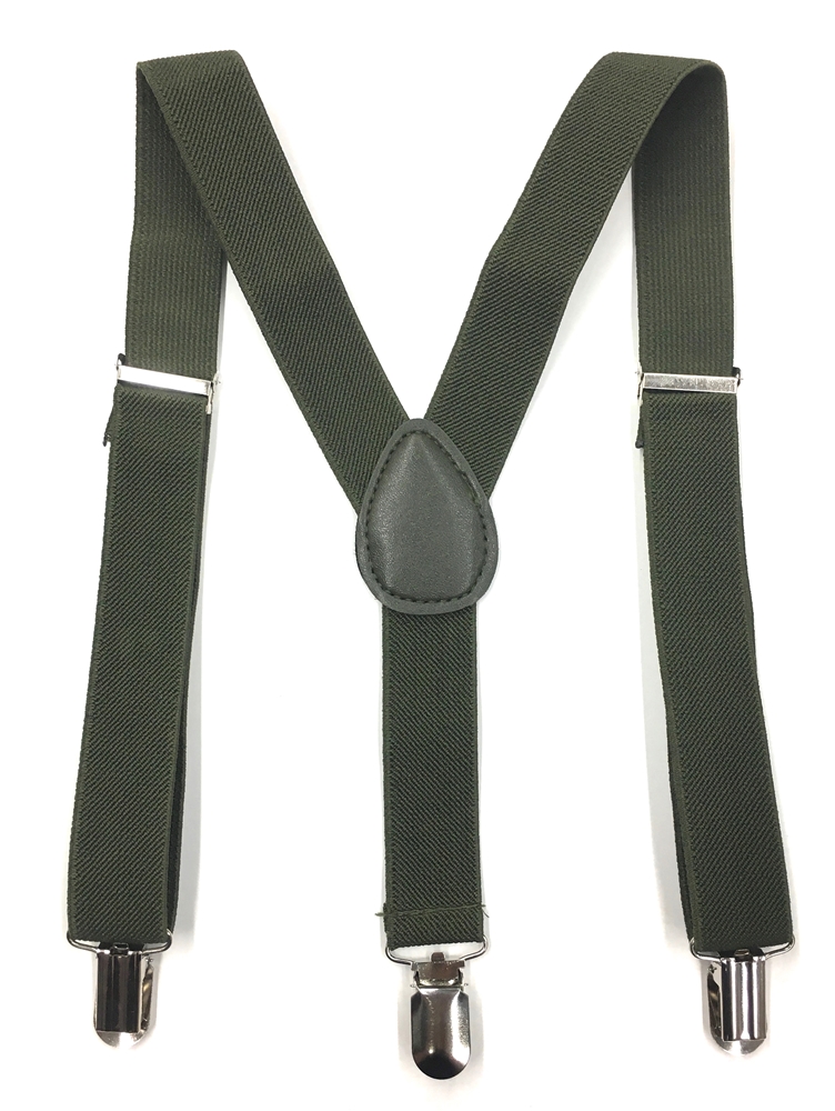 hunter green suspenders