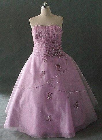 strapless pageant dress