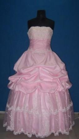 bubble gum pink prom dress