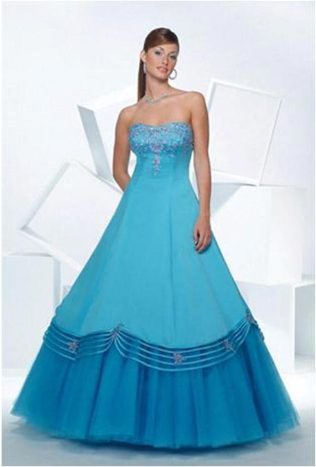 turquoise embellished evening gowns