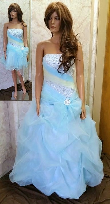 blue and yellow quinceanera dresses