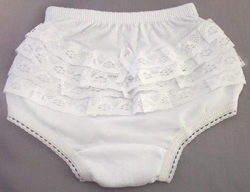 lace ruffled panties