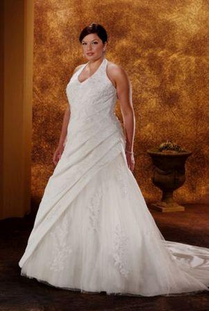 plus size wedding dress for less