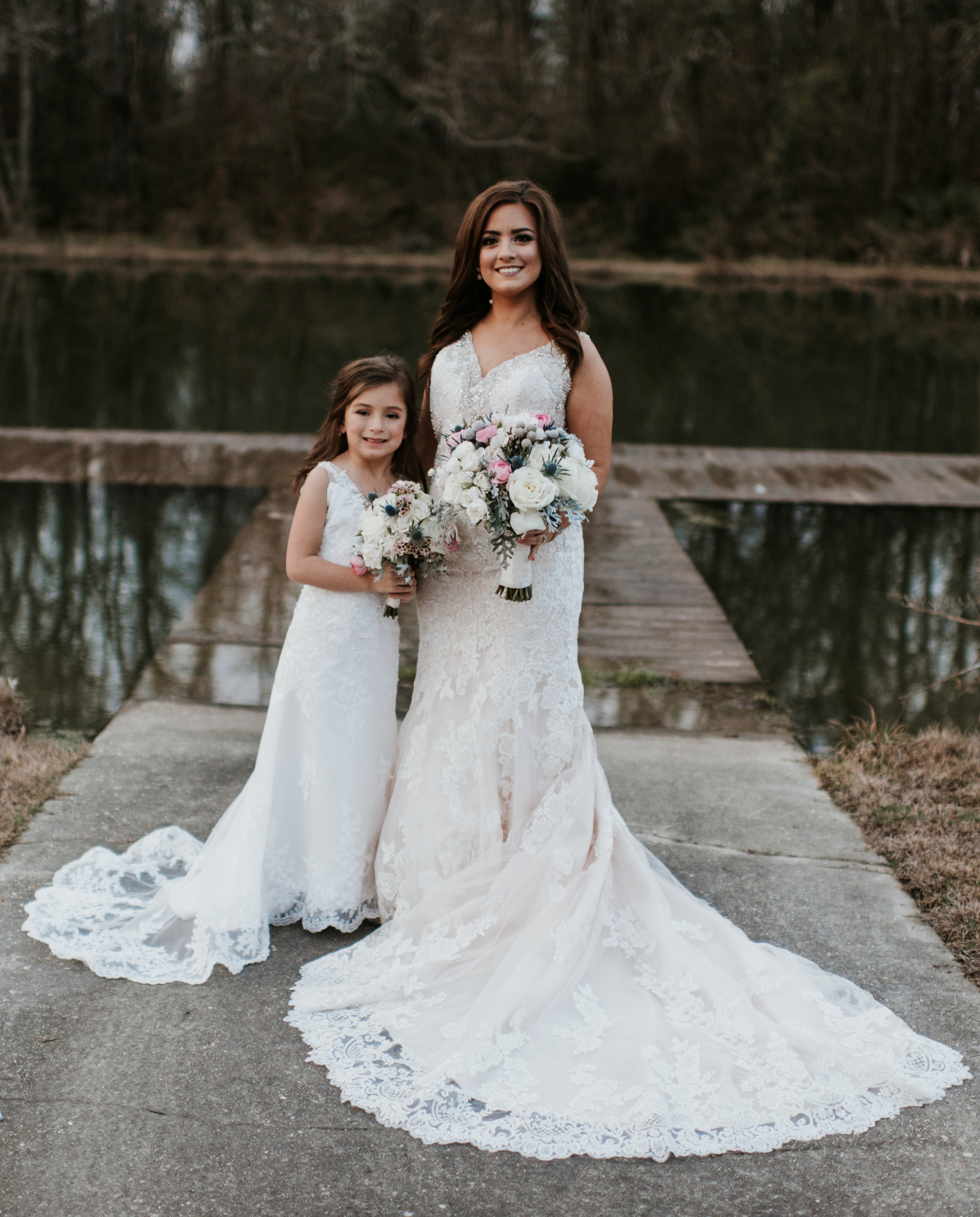 Matching Flower Girl Dresses to Bridal Gowns 