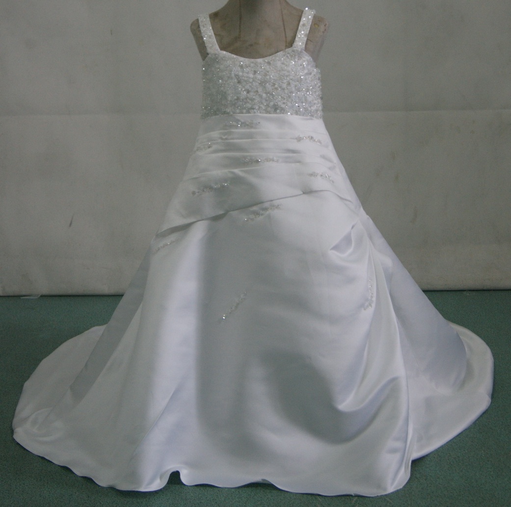 sequin strap miniature bridal gown 