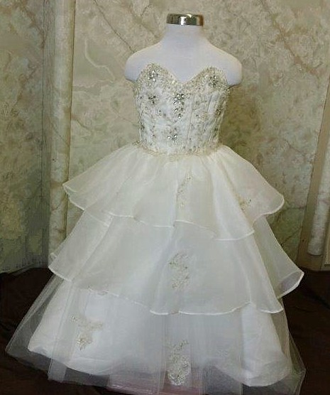 infant fairytale wedding gown