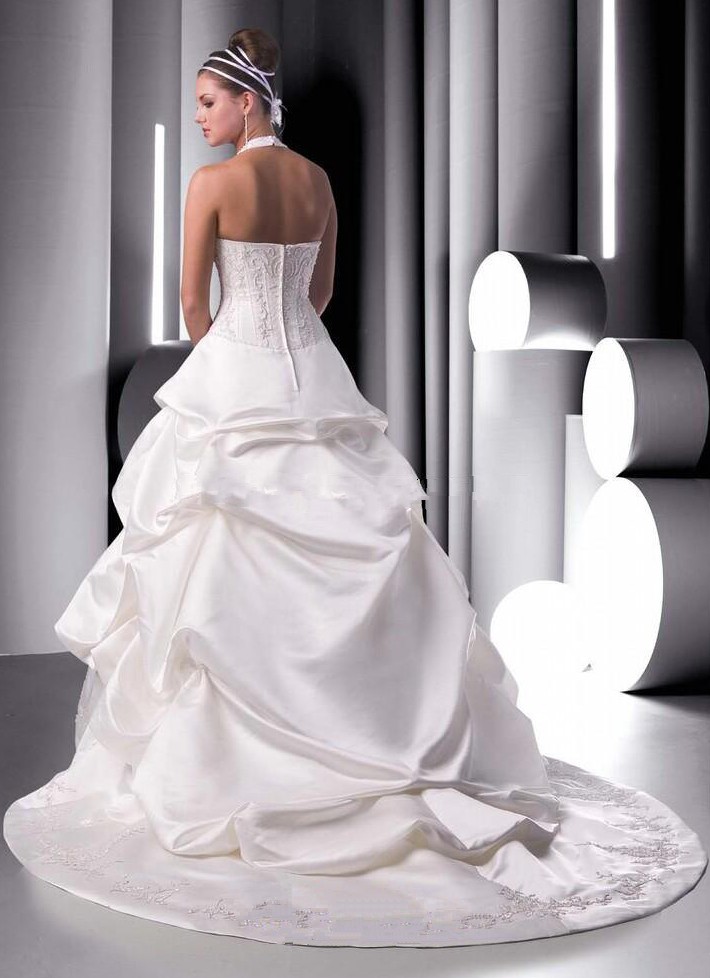 Halter Wedding gown