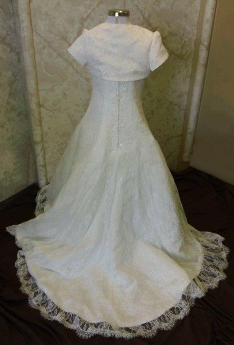 beaded lace mini wedding dresses with bolero