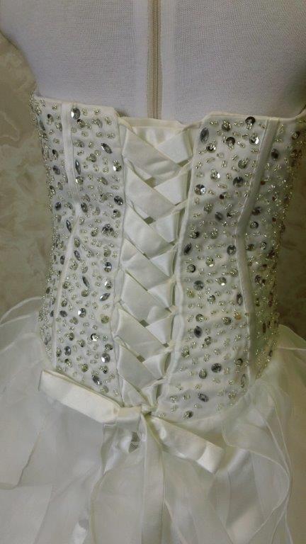 ivory Vertical Ruffle Skirt Flower Girl Dresses