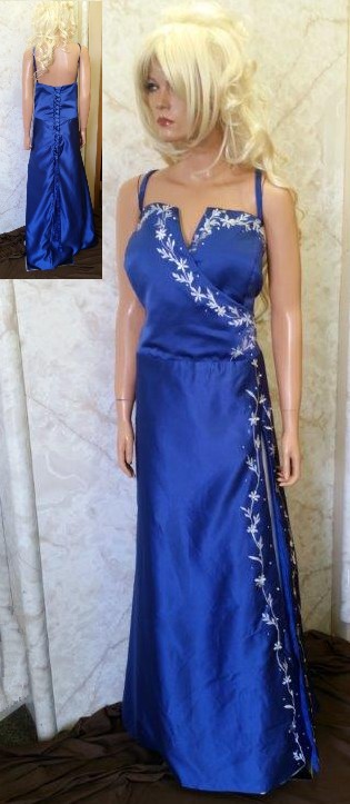 bridesmaid dress in blue
