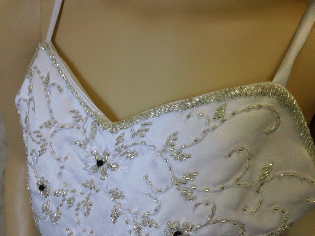 sweetheart embroidered bodice