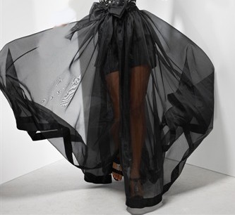 black illusion overskirt