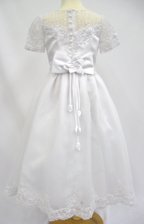 short sleeve communion dresses